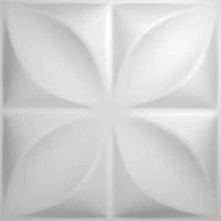 Ekena Millwork 11 7/8in. W x 11 7/8in. H Helene EnduraWall Decor 3D Wall Panel Covers Total 19.59 Sq. Ft., 20PK WP12X12HEWH-CASE-20